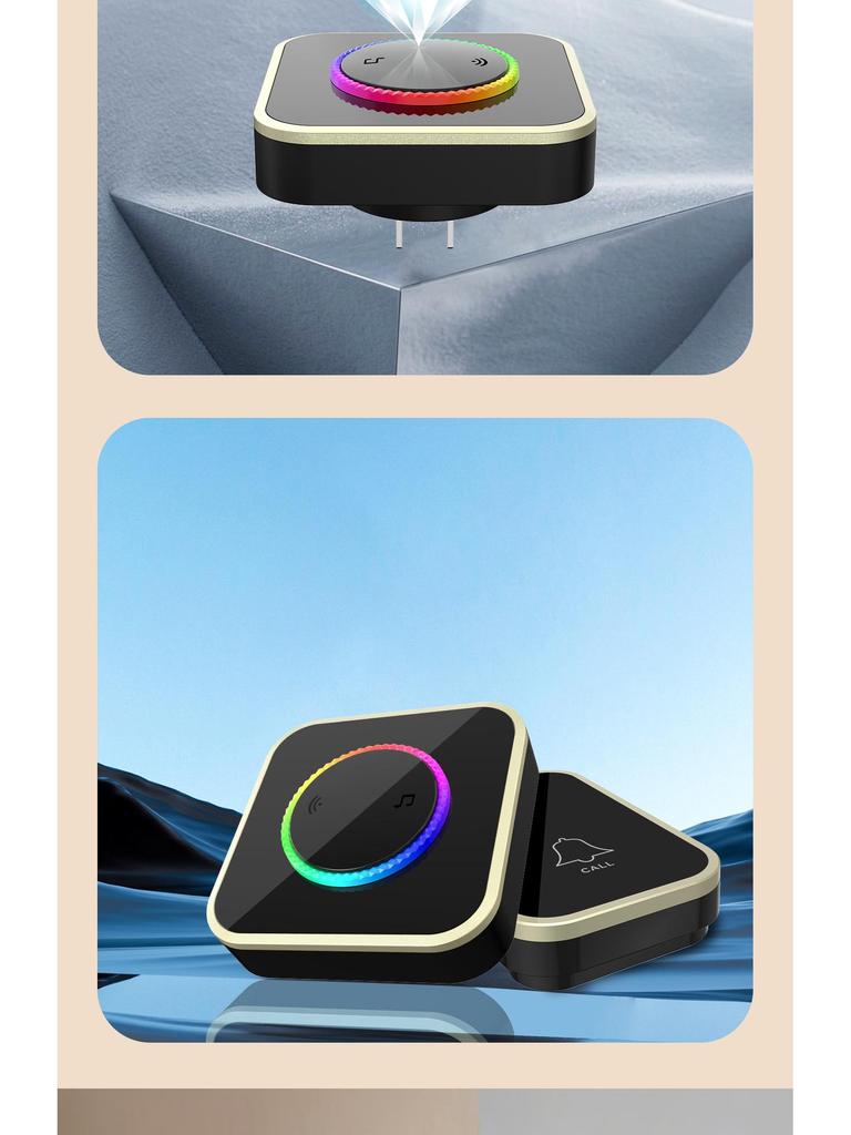 Smart Wireless Doorbell with Long-Range Remote and Flashing Light for Home and Elderly Use