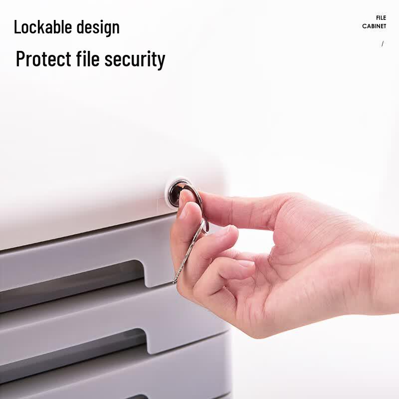 Deli 5-Layer Lockable Desktop File Cabinet