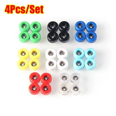 4Pcs New Professional Bearing Wheel PU Metal Mini Fingerboard Wheels CNC Urethane Finger Skate Board Accessory Bearing Wheel