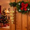 Christmas Bells Vintage Metal Brass Cow Bells Hanging Rope Ideal for Christmas Tree Wedding Decoratation Door Garden Chimes