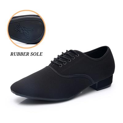 Low Heels 2.5cm Modern Ballroom Dance Shoes for Men Standard Practice Dancing Shoes Outdoor