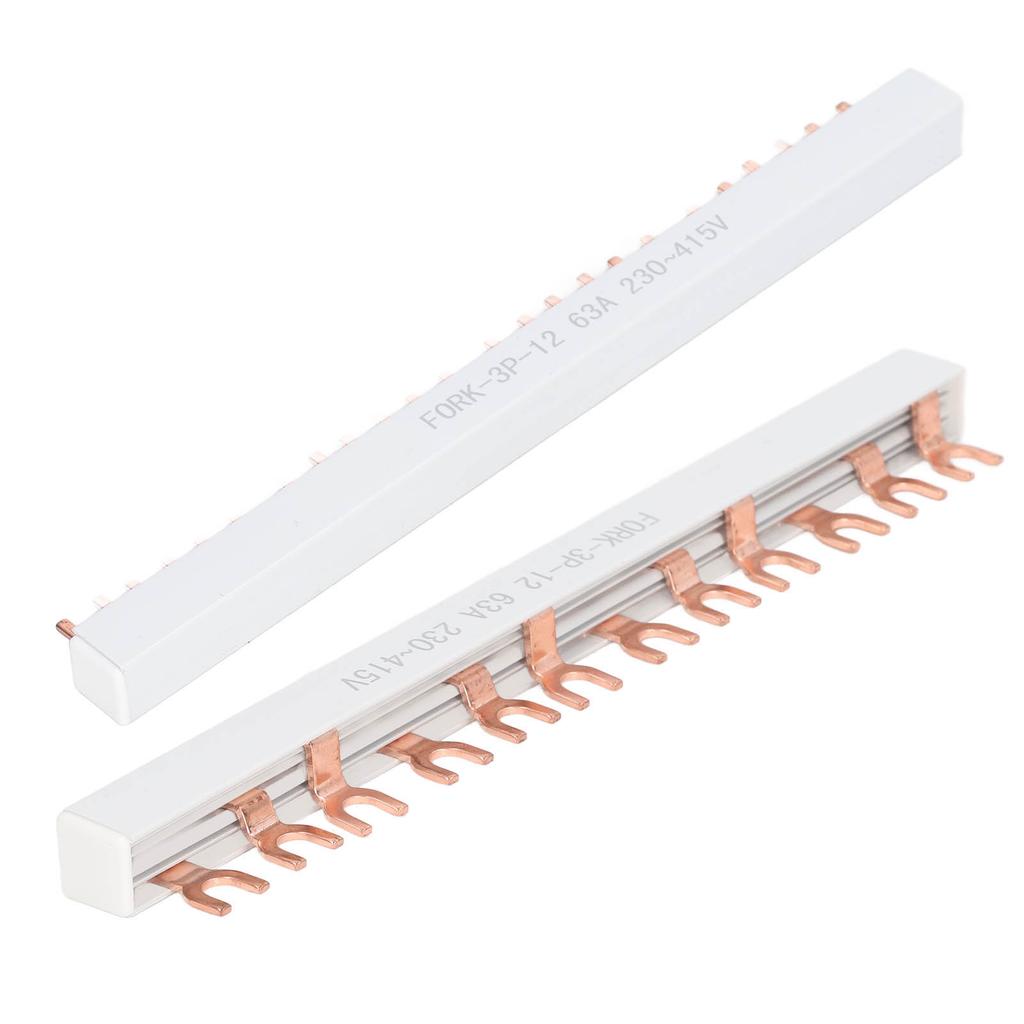 Screw Terminal Block Copper 12 Positions Barrier Strip Connector 63A 230-415V for Connection