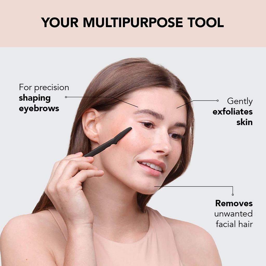 Eyebrow Trimmer Black Eyebrow Razor Safe Face Body Hair Removal Shaver Blades Woman Eyebrow Shaping Knife Cosmetic Tools Razors