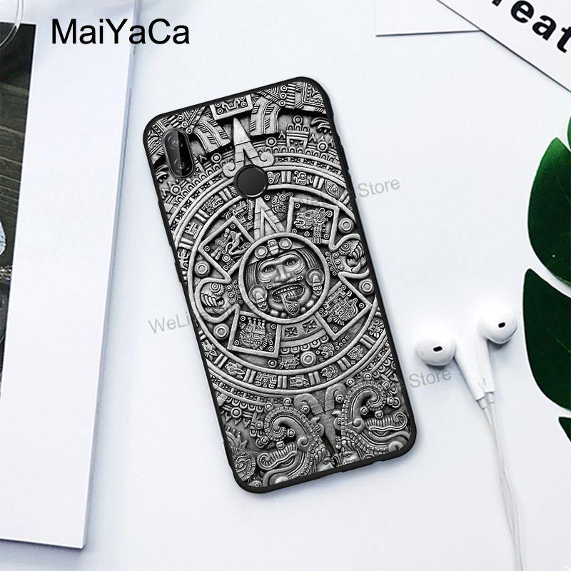 Mayan Calendar Wood Pattern Case For Xiaomi Redmi Note 11 Pro 10 9 8 9S 10S 9A 9T Mi 11T 11 Lite POCO F3 M3 M4 X3 Pro GT