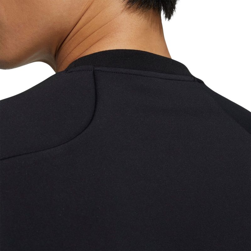 adidas Sweatshirts Men's Black Crew Neck Moderate Regular H39295