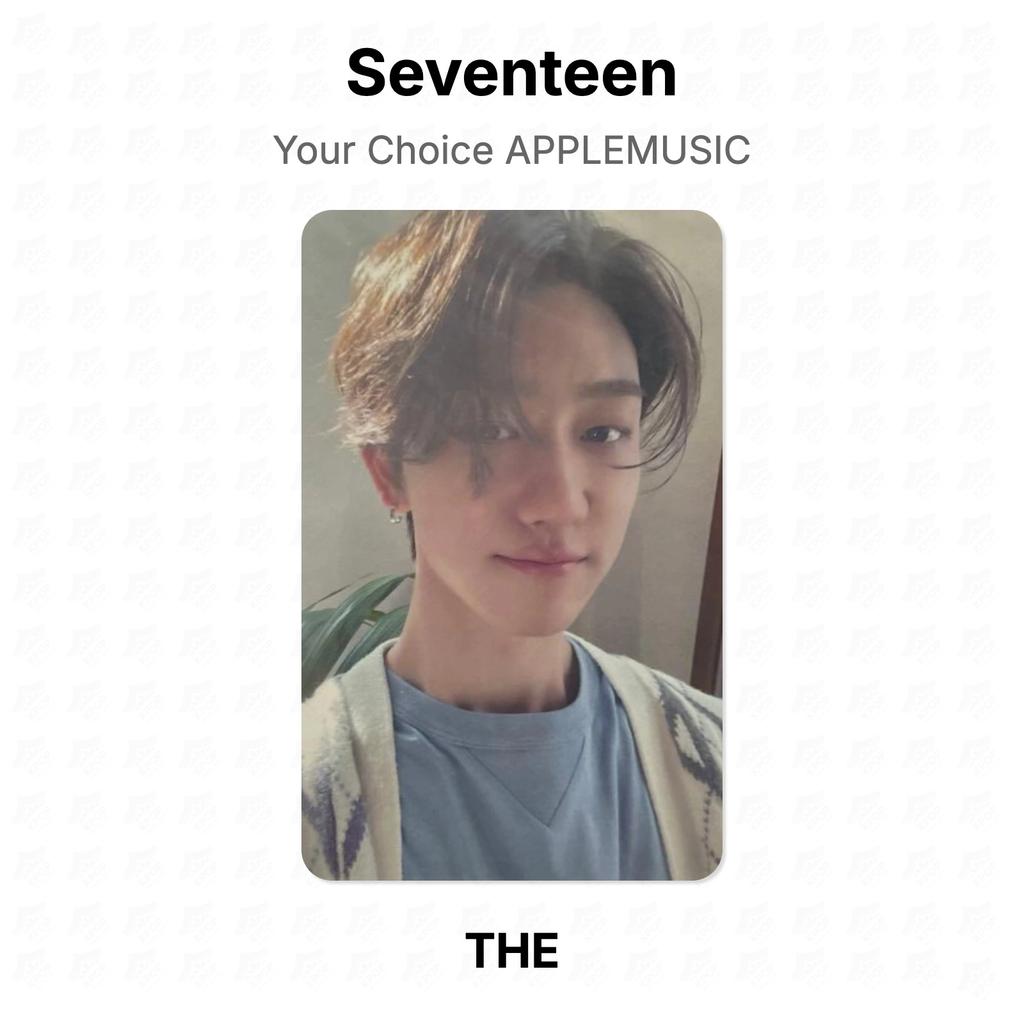 Seventeen Your Choice APPLEMUSIC Official Photocard