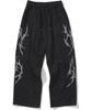 NOT4NERD Dagger Tribal Logo Incision Sweat Pants - Black