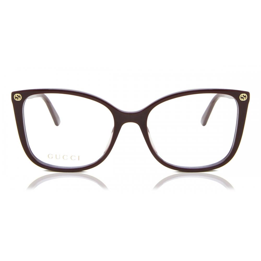 

Gucci Gg0026o 012 Women Eyeglasses Burgundy/53