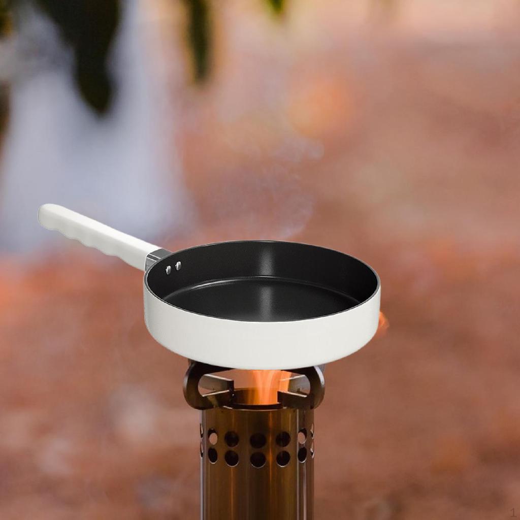 Non Stick Frying Pan Cookware Cooker Gift Portable with Handle Nonstick Fry for Outdoor