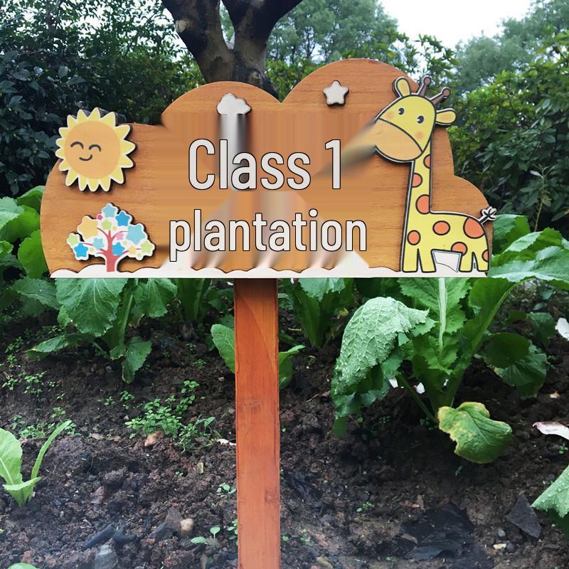 Garden & Flower Sign: Standing or Hanging Identification for Vegetable Gardens, Parks, and Kindergartens