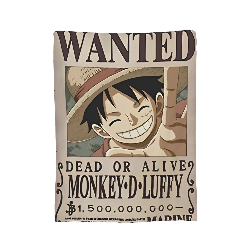 Luffy Anime  Fleece Throw Blankets Luffy  Blanket for Home Couch Super Soft Bedroom Quilt,