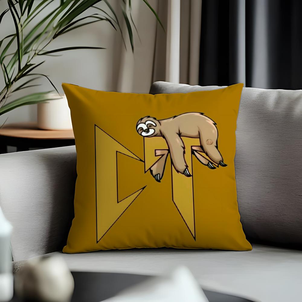 Fashion NNatanael Canoful Cushion Cover Antidustmite Pillowcase Invisible Zipper Silky Short Plush Sofa Cushion Cover