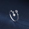 Star Ring - Women's Luxury, Unique, Open Style Ring, Cool and Distant Style Finger Ring, Small-Scale Jewelry