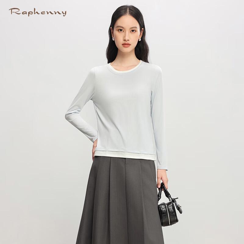 Raphenny Women s Layered Look Long Sleeve T-Shirt XL