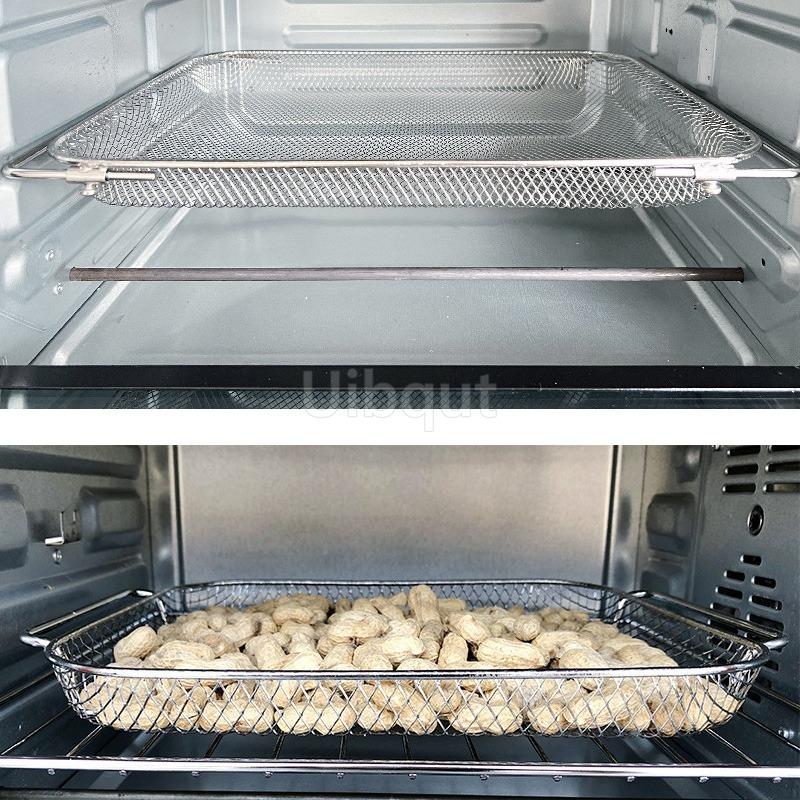 304 Stainless Steel Dried Fruit Mesh Frying Basket Mesh Suitable for Supor Midea Changdi and Joyoung Electric Ovens and Air Fry