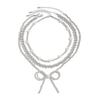 Multi-layer Butterfly Sunflower Necklace Heart Bowknot Pendant Choker  Bridal