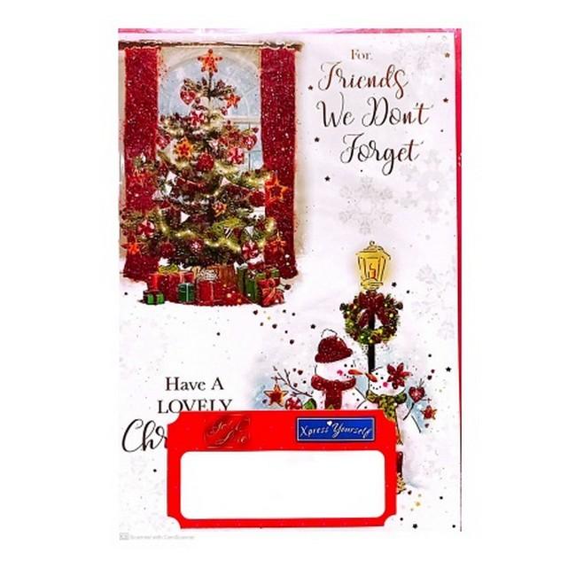 Simon Elvin Friends We DonÂ´t Forget Snowman Christmas Card (Pack of 6)