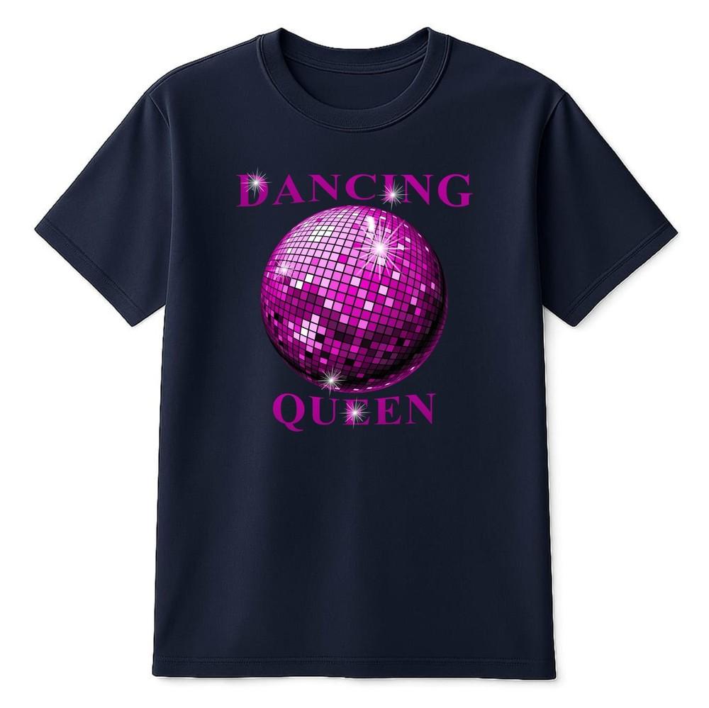 Dancing Queen T Shirt Novelty Disco Gifts Clothing 70s Shirt 80s Party Tee S