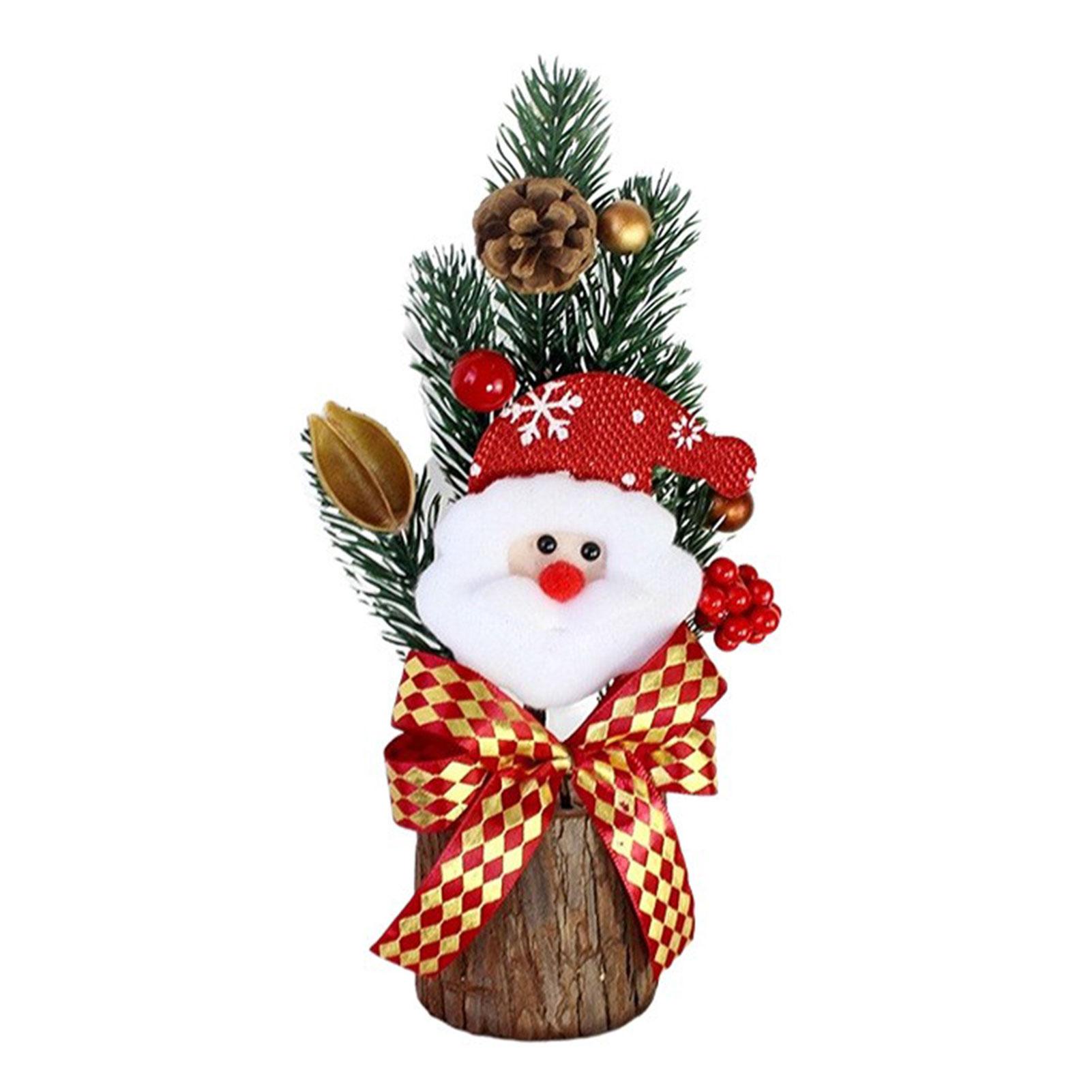 

Мини Рождественская елка ПЭ Маленькая настольная портативная Рождественская елка Украшение с красными ягодами для декора интерьера, окна, столешницы Other