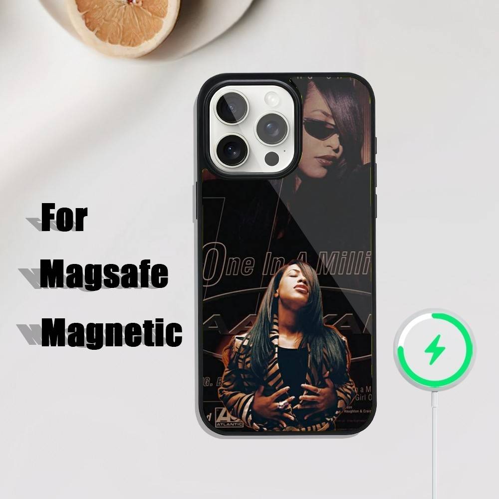Hip Hop Music A-Aaliyah Phone Case For iPhone 17,16,15,14,13,12,11,Pro,Max,Plus,Mini,SE4,E Magnetic Magsafe Wireless Charging