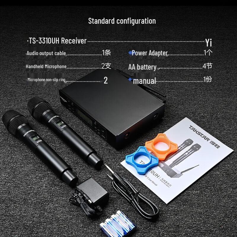 Takstar TS-3310UH Dual Wireless Microphone System