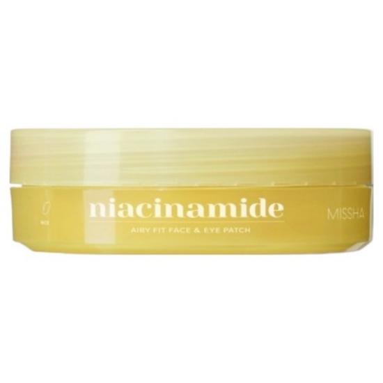 MISSHA Airy Fit Niacinamide Brightening Face & Eye Patch 60pcs Hydrogel Care Patch 60pcs