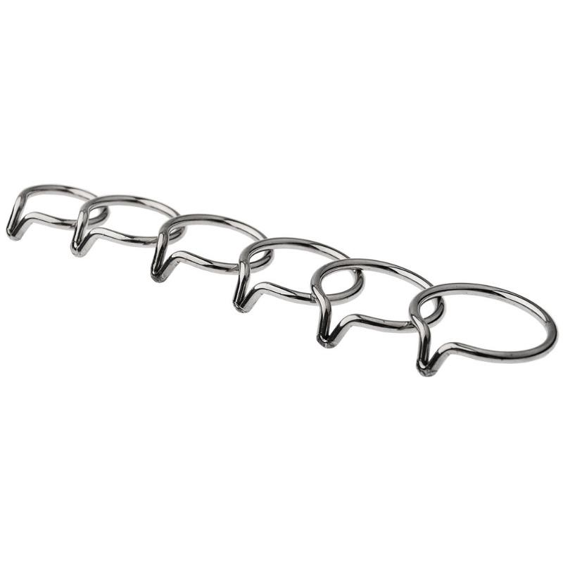 Stainless Steel Penis Rings With Hook Time Lasting Erection Sex Toys for Men Foreskin Corrector Resistance Ring Adult Supplies