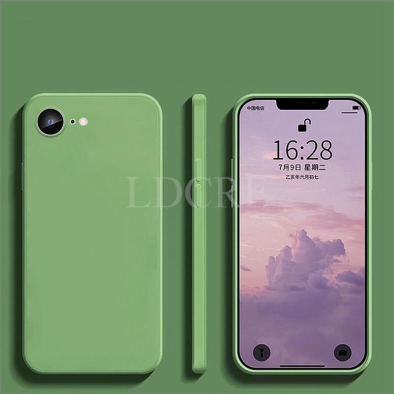 For iPhone 16e Case Liquid Silicone Protector Case For iPhone 16 E Cover TPU Rubber Phone Protector Cover For iPhone 16 E Case