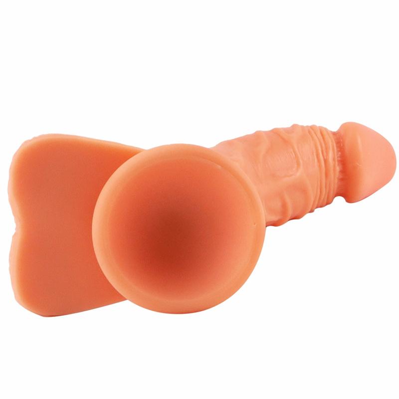 Soft Elbow Double Layer Liquid Silicone Penis Large Simulation Female Masturbation Device Manual Adult Sex Products