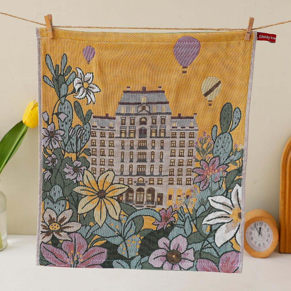 High Quality 34x40cm Large Hand Towel Quick Dry Decorative Pure Cotton Dish Cloth 4 Layer Cotton Gauze Tea Towel Home Restaurant