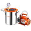 1.5 Gallon Vacuum Chamber 3.5CFM Single Stage Pump Degassing Chamber Kit