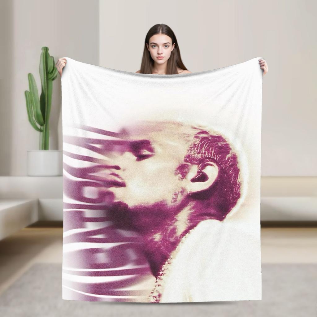 Chris Brown Breezy Bowl XX Tour Blankets Quality Soft  Bedding Throws Winter Picnic Home Decor Comfortable Bedspread