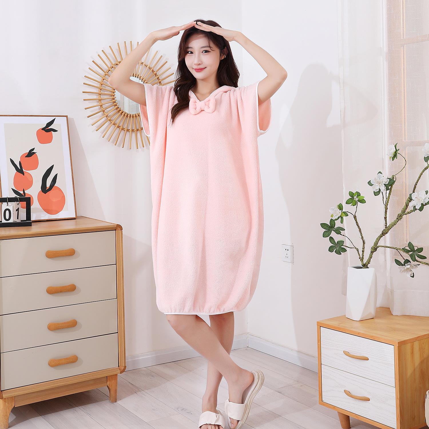 

Носимый халат для ванной комнаты, платье-полотенце, женский душ, женское мягкое банное полотенце для взрослых, женский домашний текстиль для ванны