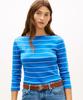 Tommy Hilfiger Striped Rib Boat Neck T-Shirt (T22G1Tto060Wt10Ze)