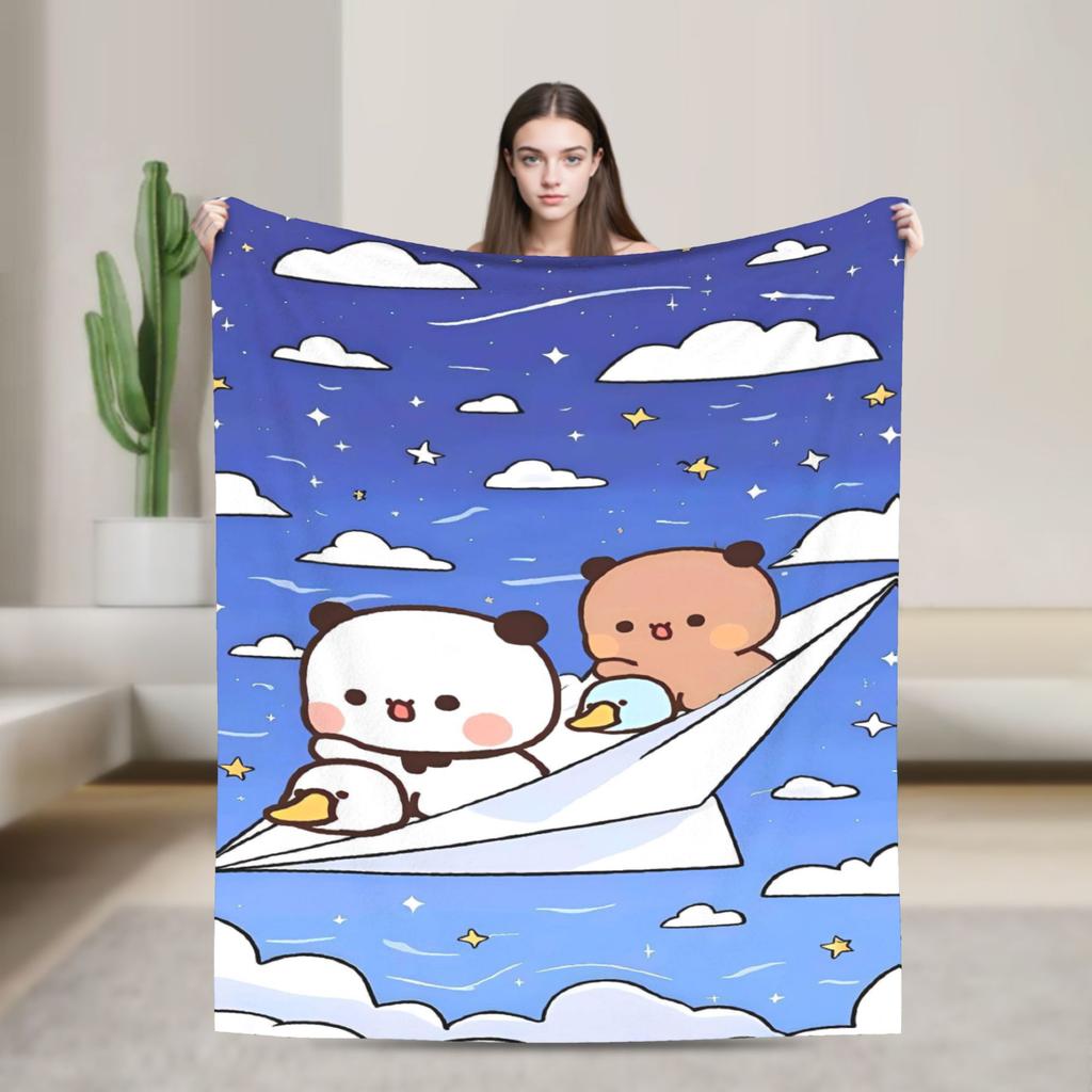Weiche Decke Mädchen Jungen Camping Bubu Dudu Flugdecke Flanell Tagesdecke für Couch Sessel Sofa Bett Modische Sofa Bett Abdeckung