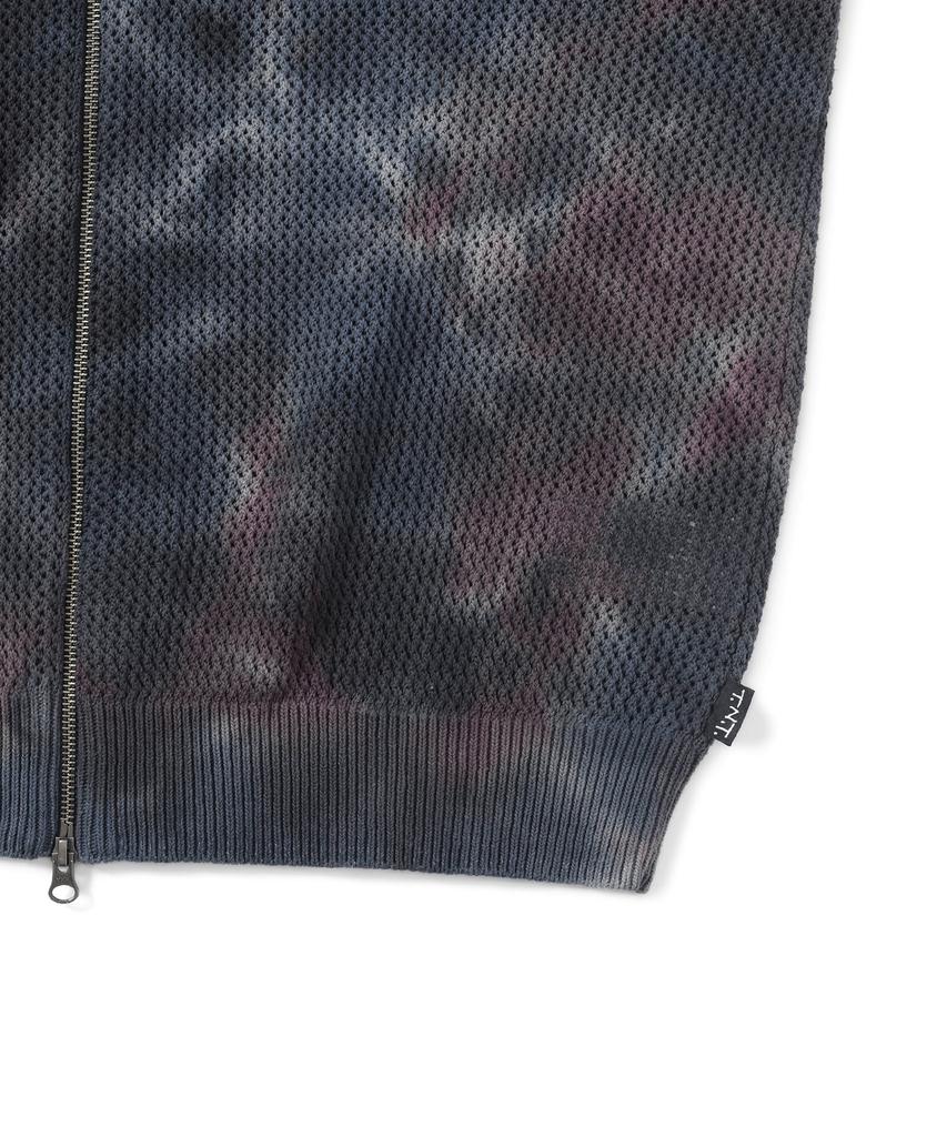 Thisisneverthat Net Knit Jacket Indigo