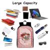 Travel Laptop Backpack, Fits 15.6 Inch Notebook, with Multiple Organizational Compartments for Teen Student Business Work K759