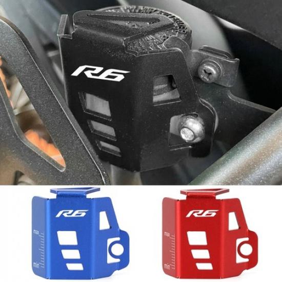 For YAMAHA YZF R6 2006- YZF-R6 Rear Brake Fluid Reservoir Cap Guard Cover