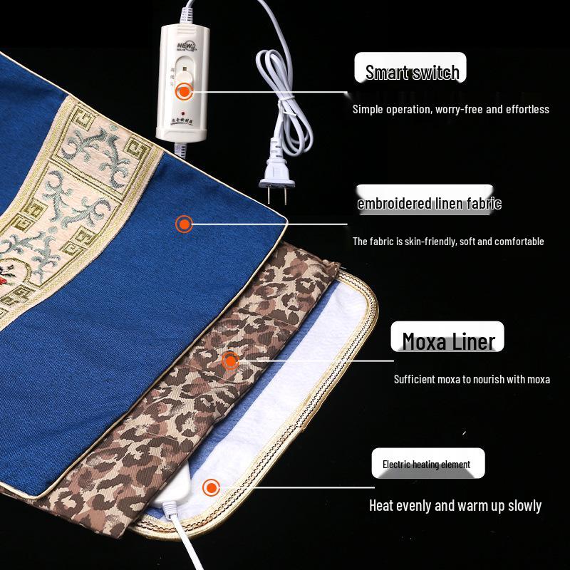 Elektrisches Beifuß-Heizsitzkissen für Herbst/Winter – Home/Office Hüft-Moxibustion Warmkompressen-Pad