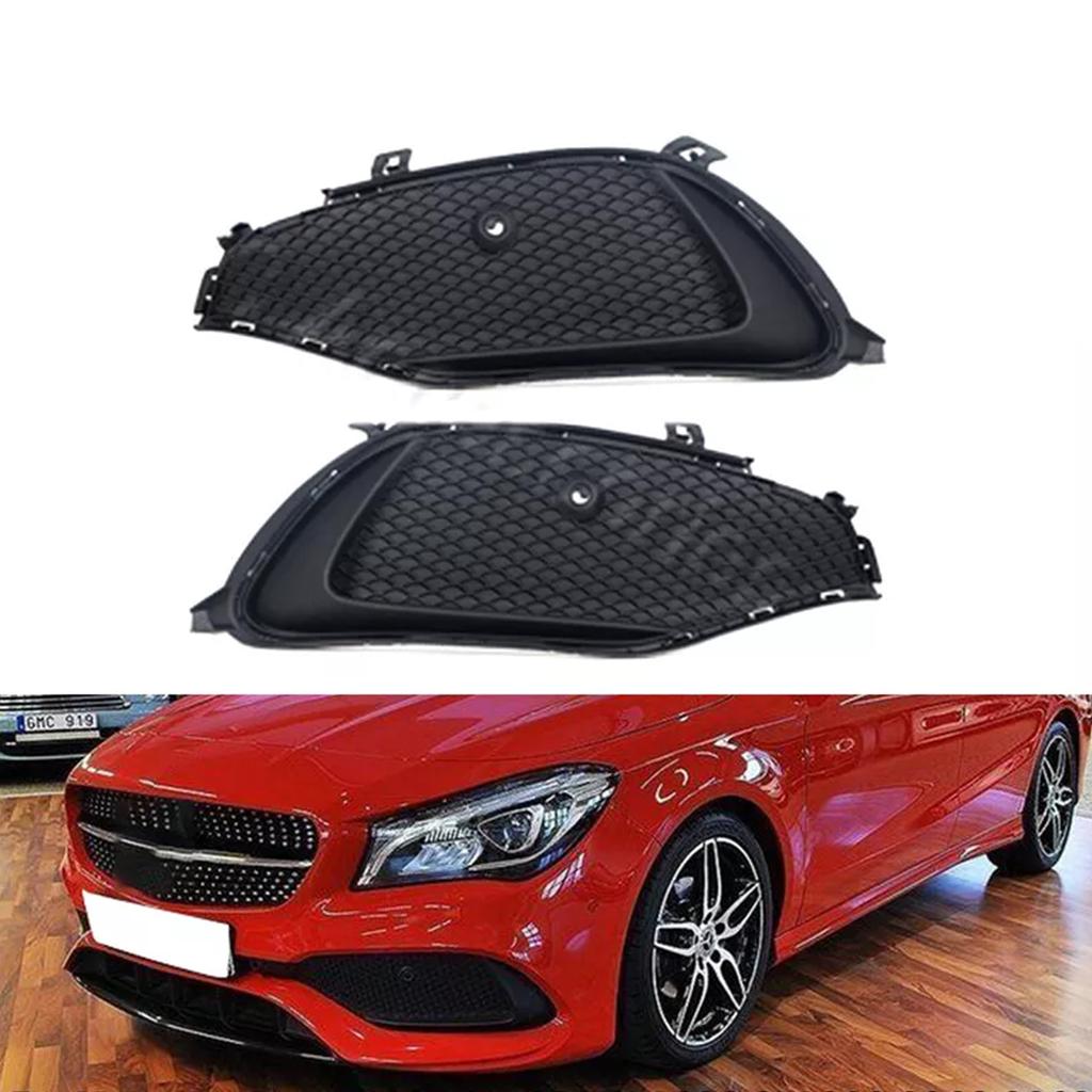 1 Pair Front Bumper Grille Fit for CLA180 CLA200 CLA250 W117 2016-2019 1178857500 1178857600 Replacement Fog Light Cover