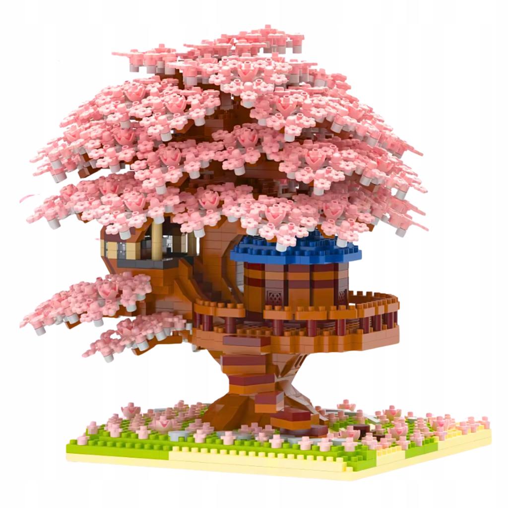 Construction Bricks Sakura Cherry Blossom Brick Set 2151 Pcs.