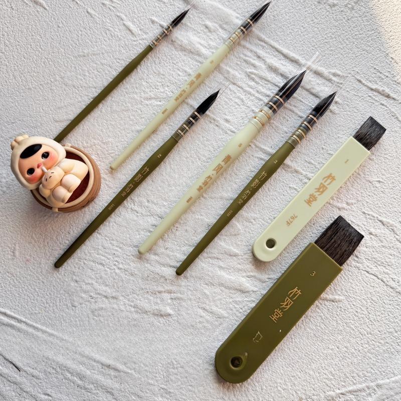 Bionic Natural Squirrel Hair Watercolor Painting Brush Hand-painted Illustration Details Painting Hook Line Art Paint Brushes