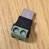2 Stück Typ-C-Stecker zu 2-Pin-Klemmenanschlüssen Reise-Leichtgewicht-Ladeadapter für Mobiltelefone, Spielekonsolen, Lichter