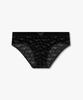 EMPORIO ARMANI UNDERWEAR Men'S Velour Logo Pattern Banded Briefs_Black 0815311049