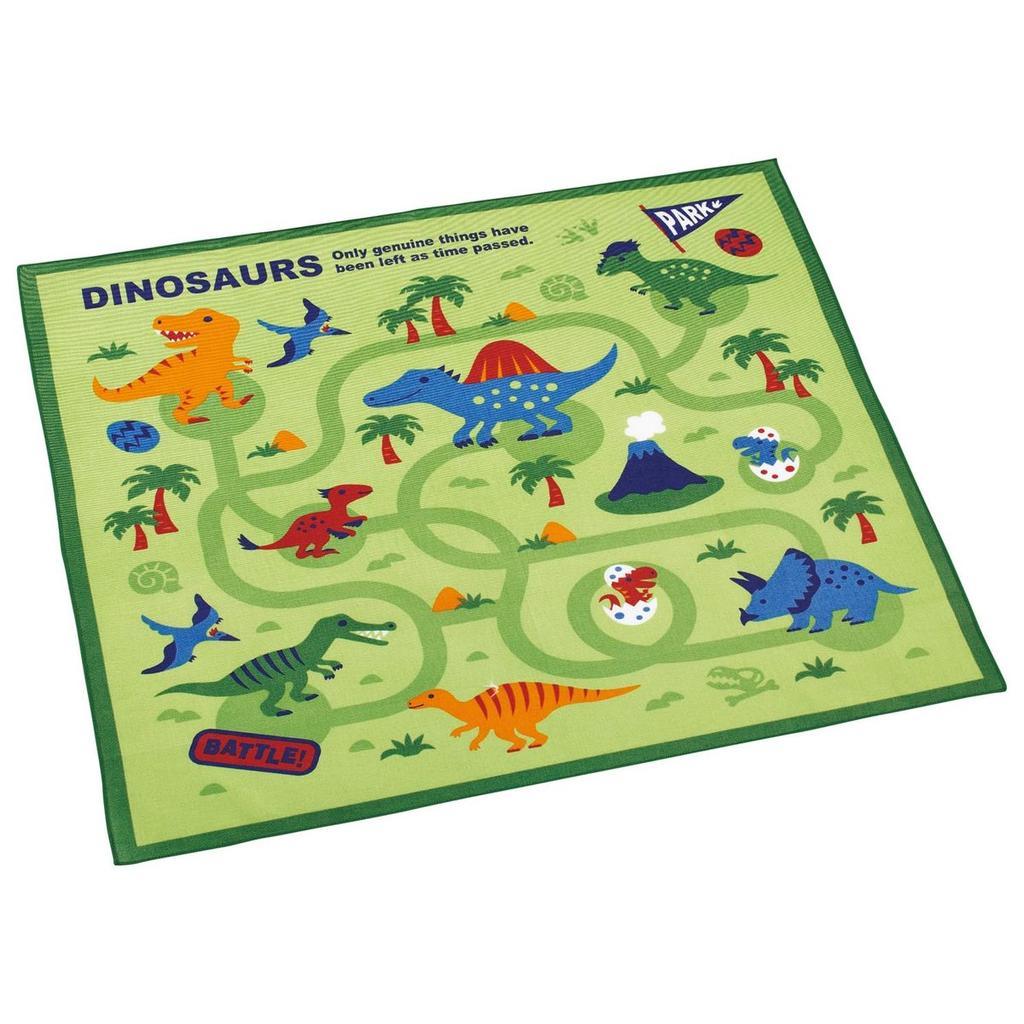 Skater Lunch Cloth Kids Bento Wrapping Cloth 43x43cm Made in Japan Dinosaurs Maze Pattern KB4-A