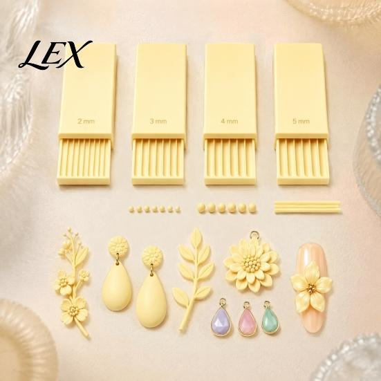 Handmade Craft Supplies 4Pcs/Set Clay Gel Ball Makers, Polymer Rollers, 2mm 3mm 4mm 5mm DIY Bead Maker Sphere Shaper Nail Art Rollers for 3D Flowers,