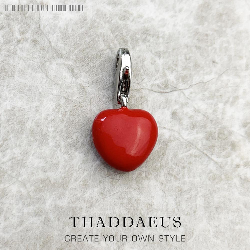 

Fashion Red Heart Pendant Dangle Charm For Women New 925 Silver Romantic Gift