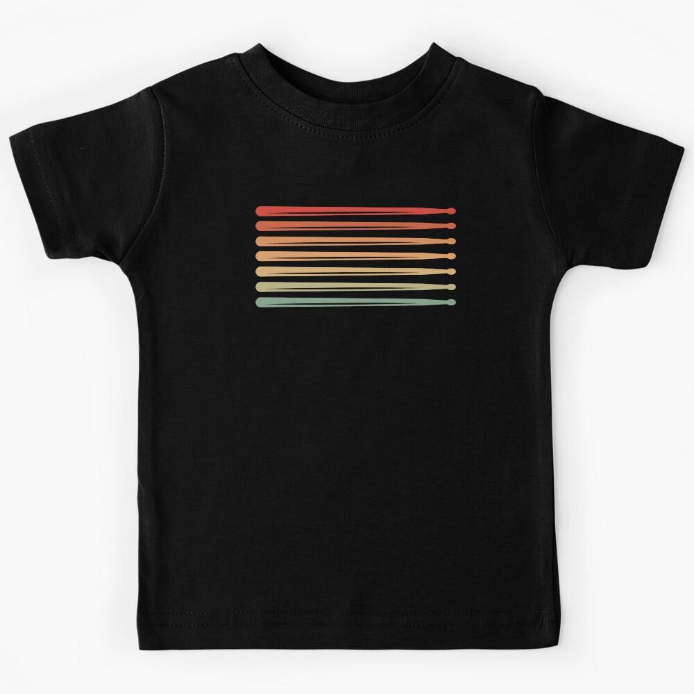 Vintage Drumsticks For Drummer Kids T-Shirt 150