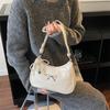 Schultertaschen Schleife Designer Handtaschen Anhänger senden Mode PU Handtaschen Reißverschluss Pendeltasche Achseltasche für Damen