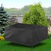 Outdoor Waterproof Oxford Cloth Table Chair Dust Proof Cover for Garden (180x120x74cm)